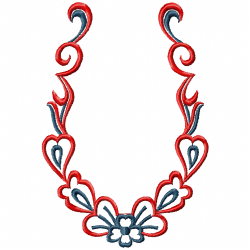 Flowers And Tree Embroidery Design 6